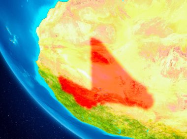 Uzaydan Dünya üzerinde mali