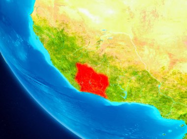 Fildişi Sahili uzaydan Dünya üzerinde