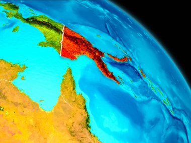 Papua Yeni Gine yeryüzünde