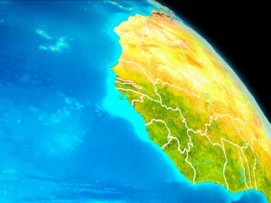 Gambiya yeryüzünde