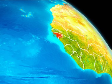 Gine-Bissau yeryüzünde