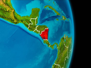 Nikaragua yeryüzünde