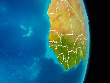 Gambiya yeryüzünde