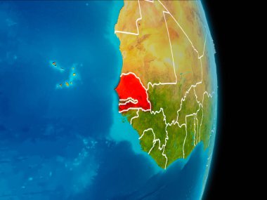 Senegal yeryüzünde