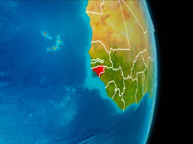 Gine-Bissau yeryüzünde