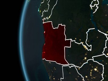 Gece uzaydan Angola
