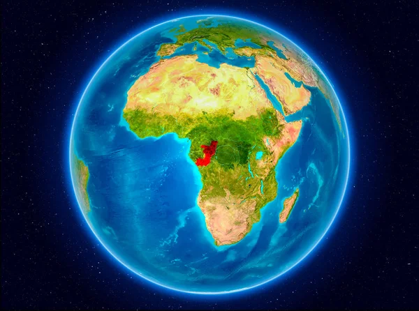 刚果在地球上 — 图库照片