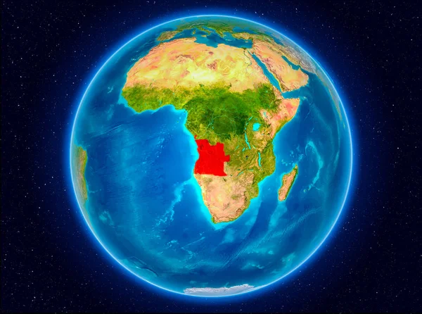 Angola on Earth — Stock Photo, Image