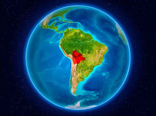 Bolivia on Earth — Stock Photo, Image