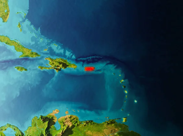 Blick auf die Umlaufbahn Puerto Ricos — Stockfoto