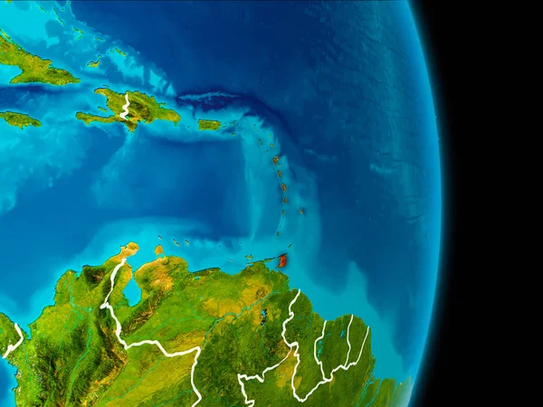 Καραϊβικής στη γη — Φωτογραφία Αρχείου