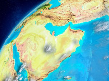 Katar alan görünümünde kırmızı