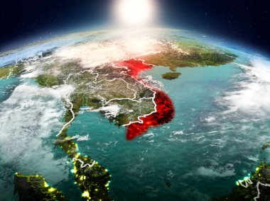 Sunrise yörüngeden Vietnam