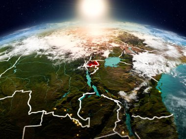 Ruanda yörüngeden Sunrise