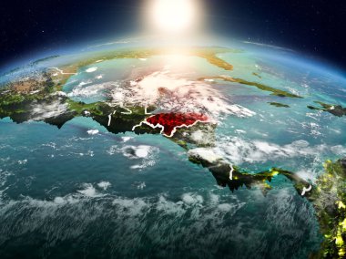 Sunrise yörüngeden Honduras