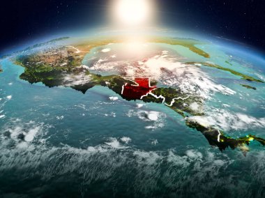 Sunrise yörüngeden Guatemala