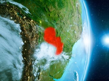 Paraguay Planet Earth üzerindeki gündoğumu