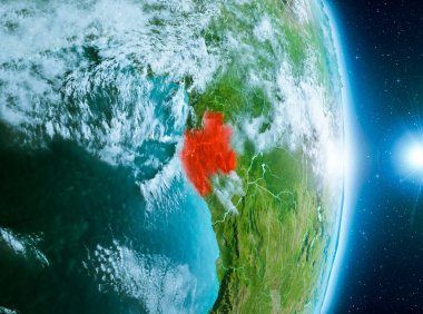 Gabon Planet Earth üzerindeki gündoğumu