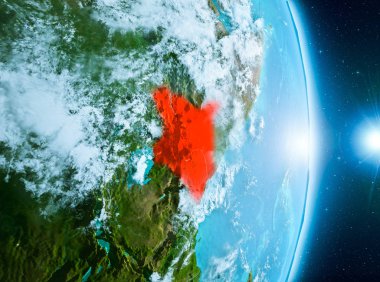 Kenya Planet Earth üzerindeki gündoğumu