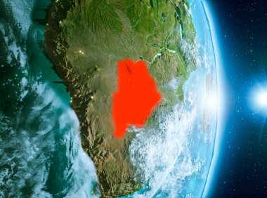 Botsvana Planet Earth üzerindeki gündoğumu