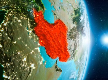 Iran Planet Earth üzerindeki gündoğumu