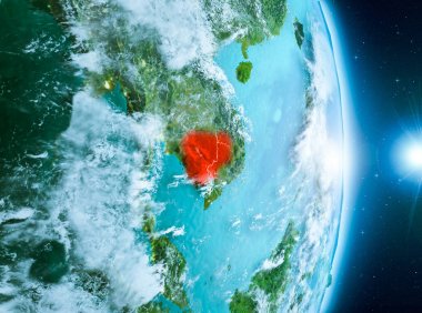 Kamboçya Planet Earth üzerindeki gündoğumu