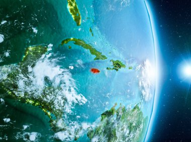 Jamaika Planet Earth üzerindeki gündoğumu