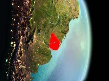 Sabah yörüngeden Uruguay