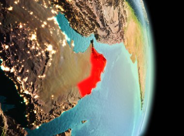 Yörüngeden sabah Umman