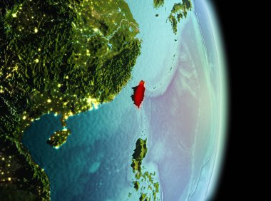 Sabah yörüngeden Tayvan