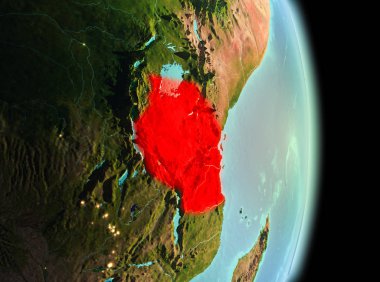 Sabah yörüngeden Tanzanya'da