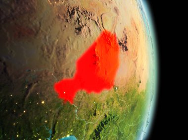 Sabah yörüngeden Nijer