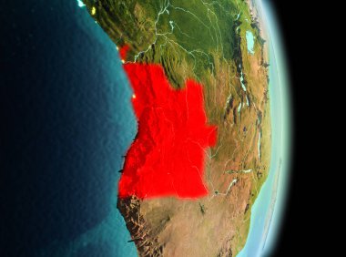 Sabah yörüngeden Angola'da