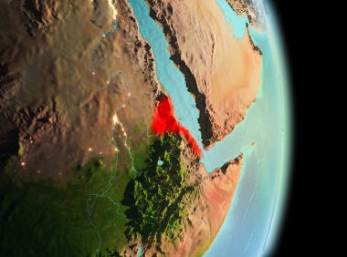 Eritre yörüngeden sabah