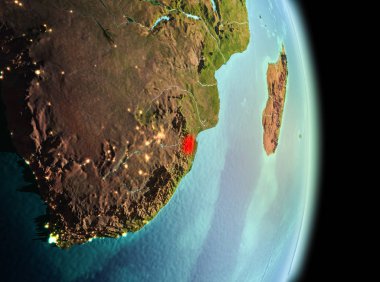 Svaziland yörüngeden sabah