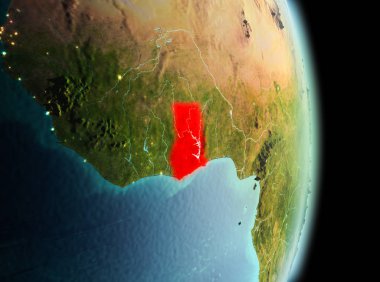 Sabah yörüngeden Gana