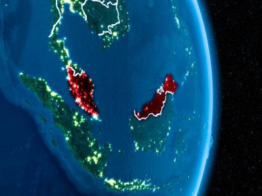 Malezya kırmızı gece