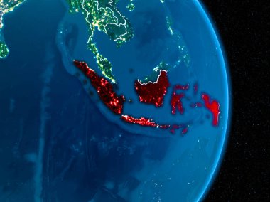 Endonezya kırmızı gece