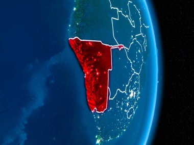 Kırmızı gece Namibya