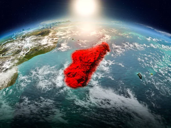 Madagaskar yörüngeden Sunrise