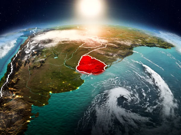 Sunrise yörüngeden Uruguay