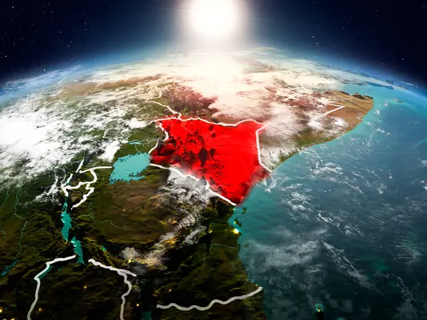 Sunrise yörüngeden Kenya