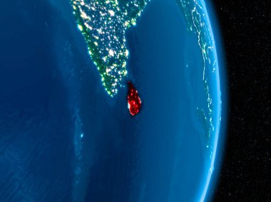 Sri Lanka kırmızı gece