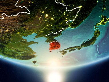 Güney Kore ile Planet Earth Güneş