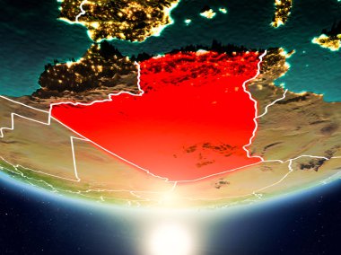 Planet Earth Güneş ile Cezayir