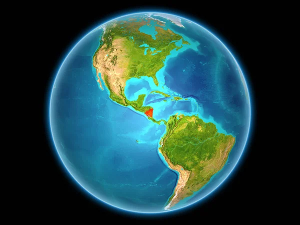 尼加拉瓜在地球上 — 图库照片
