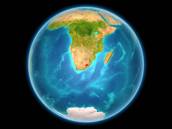 莱索托在地球上 — 图库照片