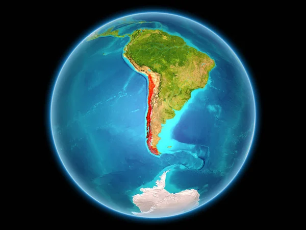 Chili op de planeet aarde — Stockfoto