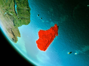 Madagaskar kırmızı akşam