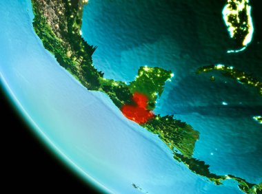 Guatemala kırmızı akşam